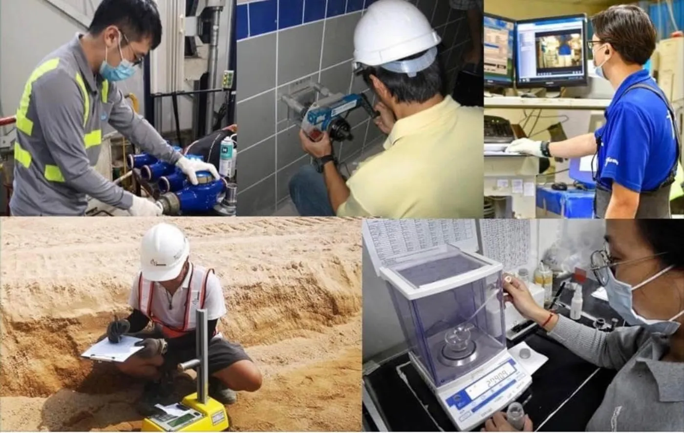 Laboratory and field testing across water, construction materials, mining, manufacturing and analytical industries
